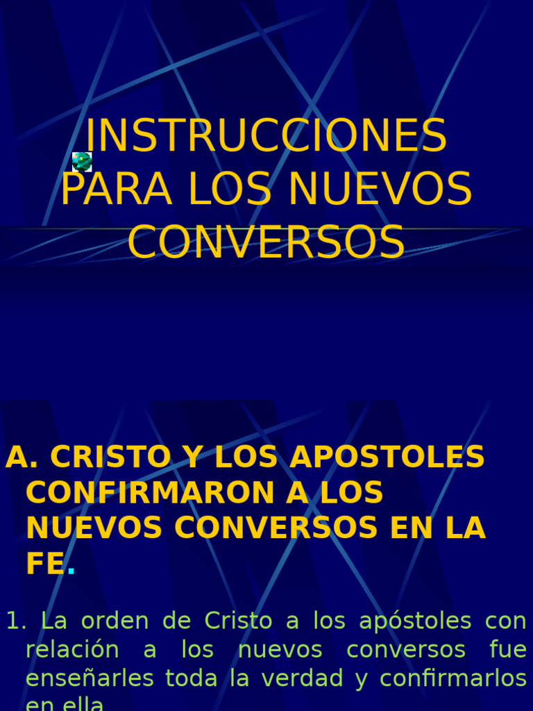 Instrucciones para Nuevos Conversos en Fe | PDF | Diezmo | Cristo (título)