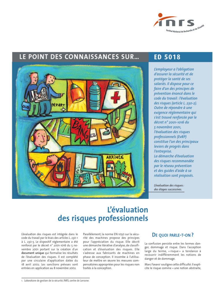 Évaluation des Risques Professionnels INRS | PDF | Risque | Évaluation ...