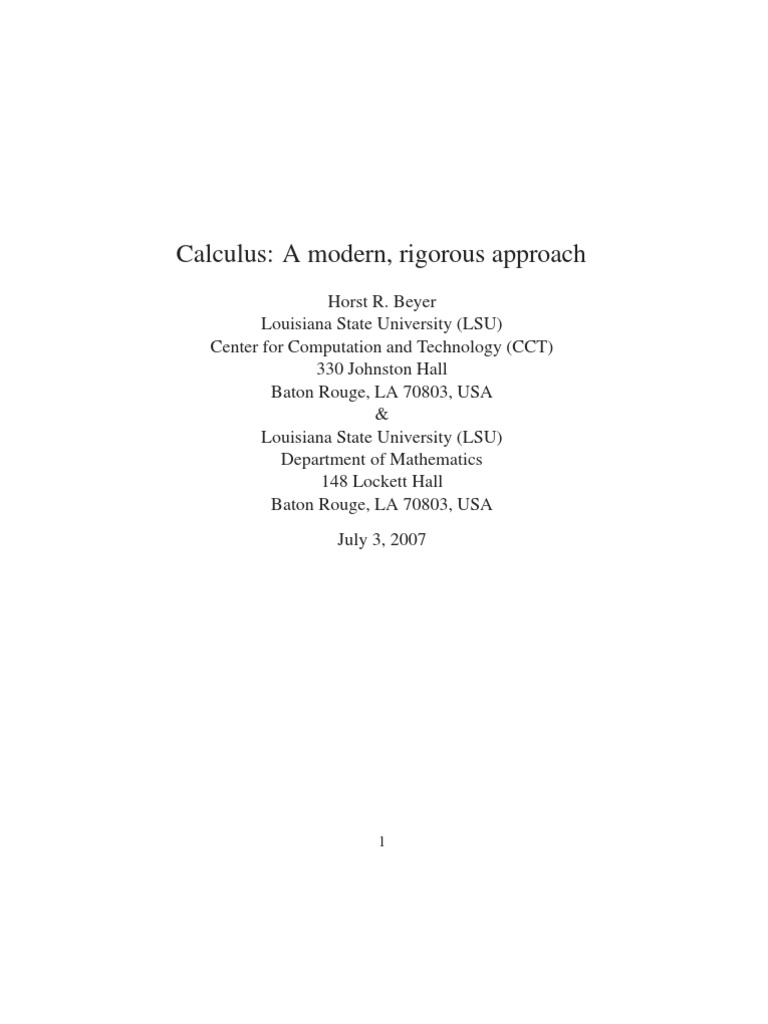 CalculusI III | PDF | Mathematical Logic | Mathematical Analysis