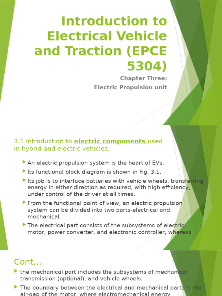 Electric Propulsion Unit Overview | PDF | Electric Motor | Electric Vehicle
