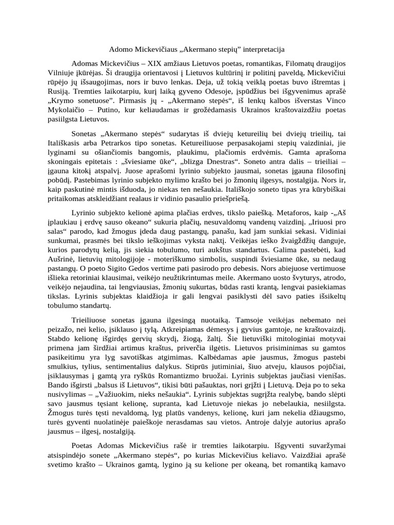 Adomo Mickevičiaus 