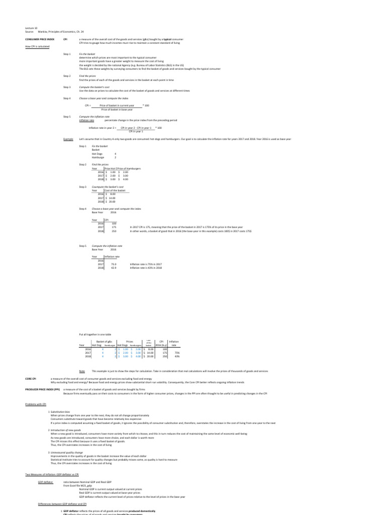 Understanding Consumer Price Index (CPI) | PDF | Cost Of Living ...