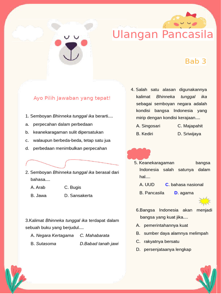 Alasan Semboyan Bhinneka Tunggal Ika | PDF