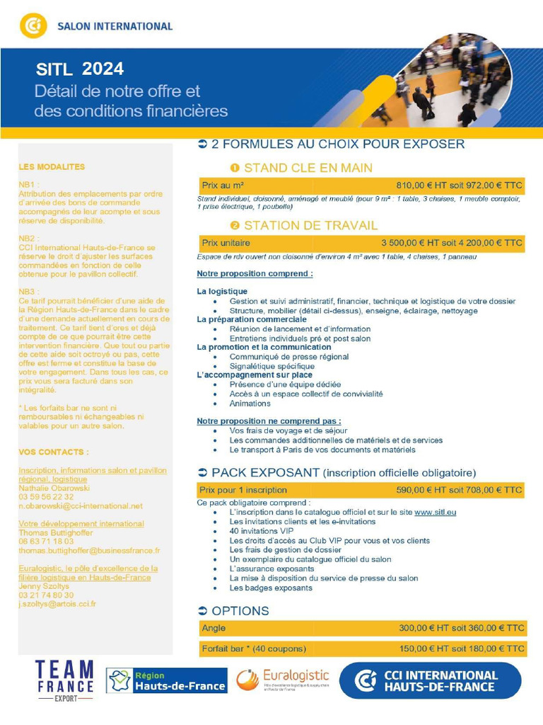 Dossier Inscription Sitl 2024 | PDF
