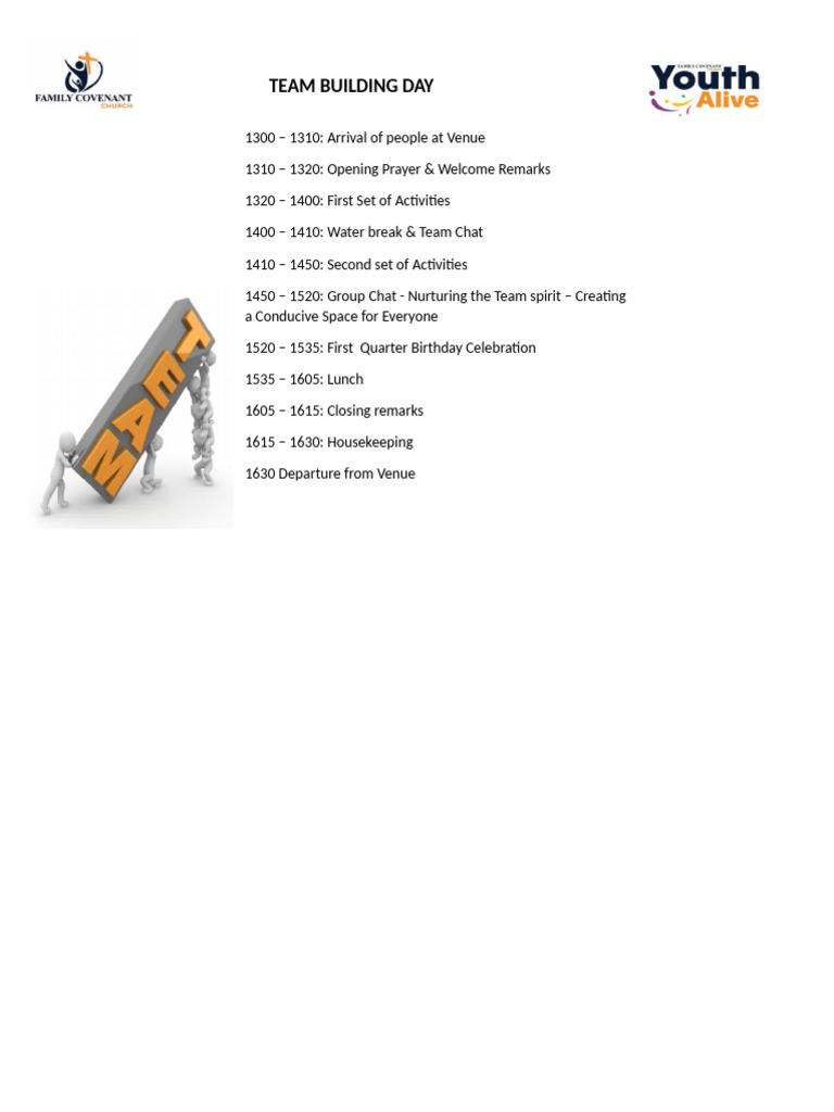 Team Building Program | PDF