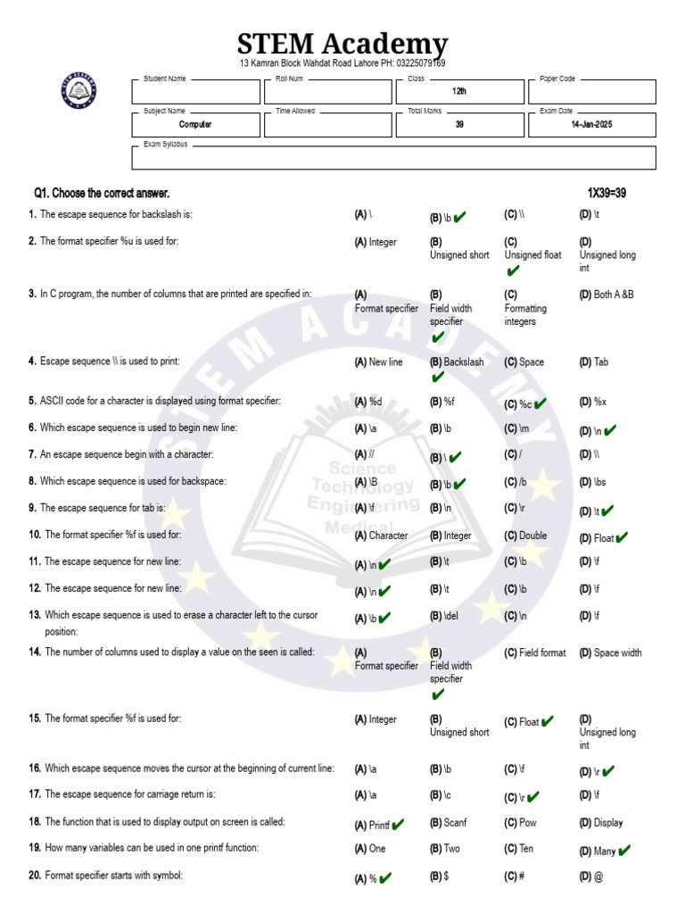 Smart Test Solution - V10 | PDF | Integer (Computer Science) | Software ...