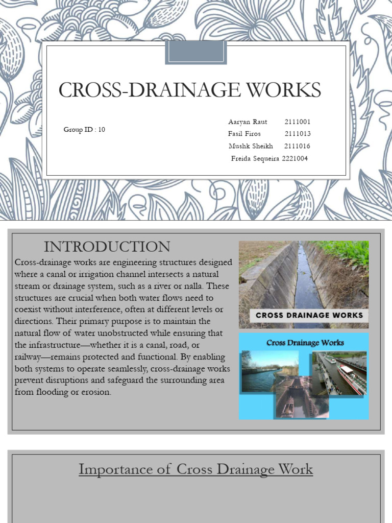 Cross-Drainage Works Overview | PDF | Canal | River