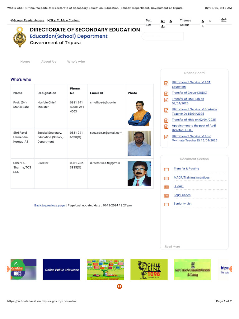 Tripura Education Department Overview | PDF | Software | Cyberspace