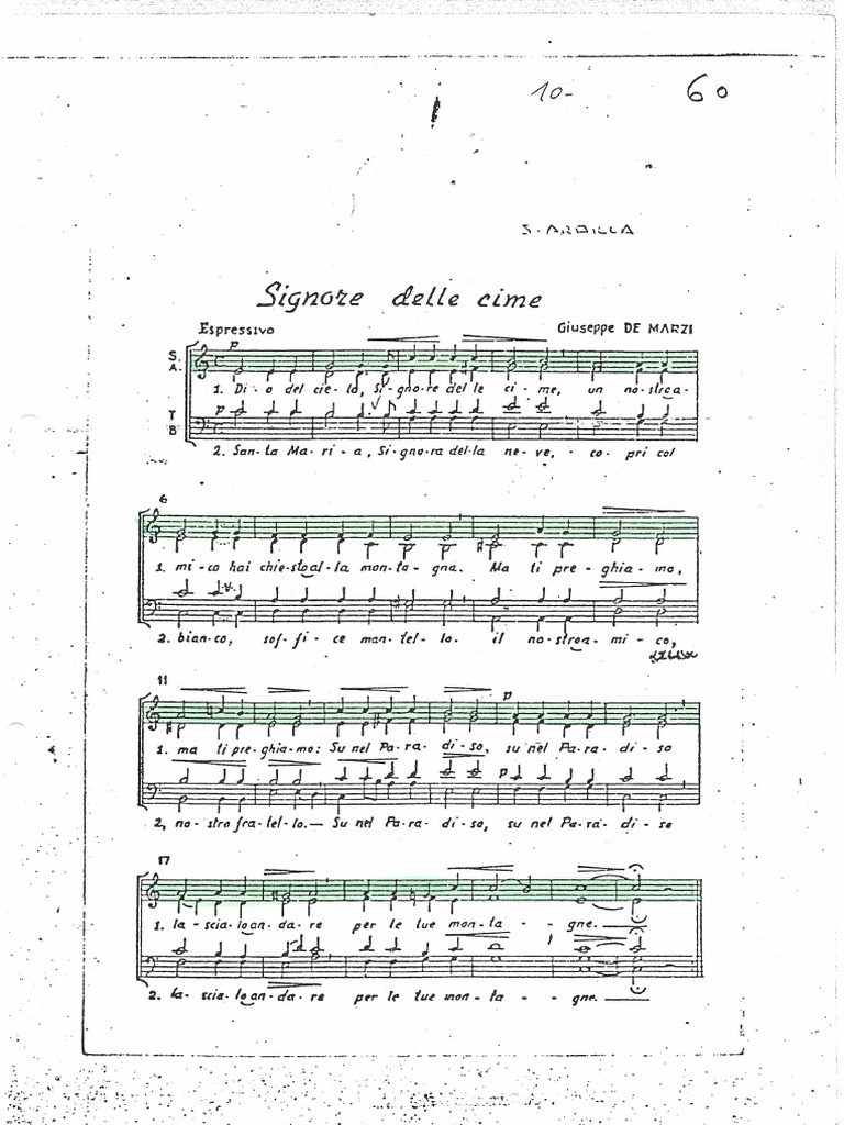 Signore Delle Cime Pdf