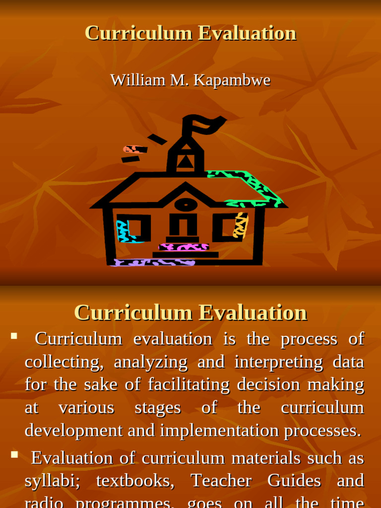 Curriculum Evaluation | PDF | Curriculum | Teachers