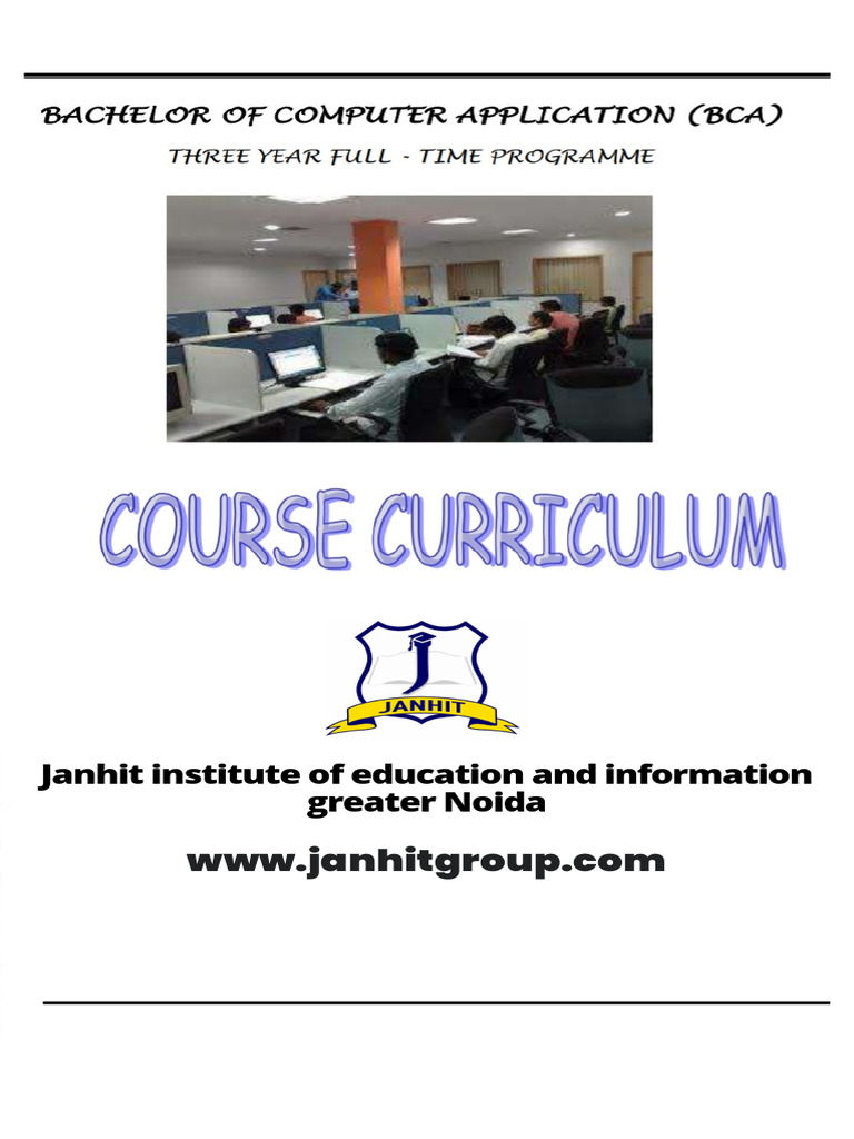 BCA Program Course Content Overview | PDF | Function (Mathematics ...