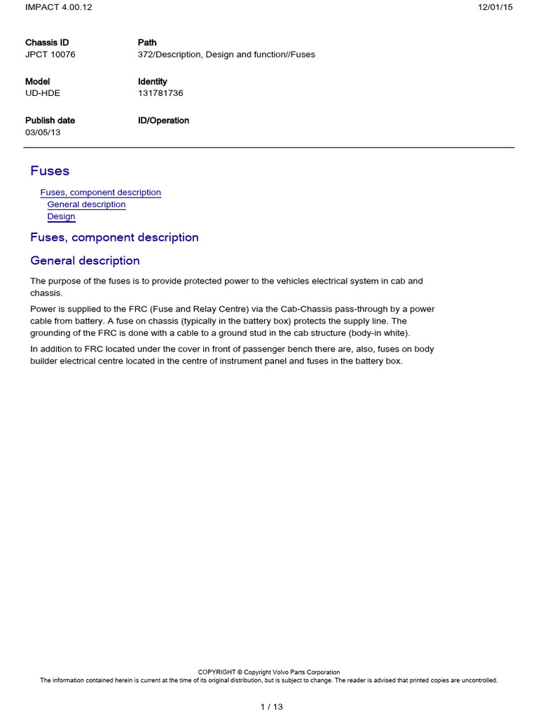 Fuses Information | PDF | Fuse (Electrical) | Car