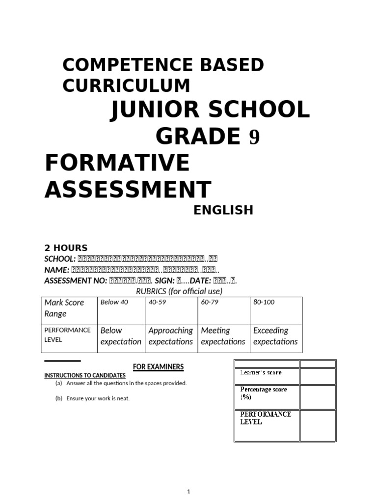Grade 8 English Qs Ope 2024 Teacher - Co .Ke 7 | PDF | Insects
