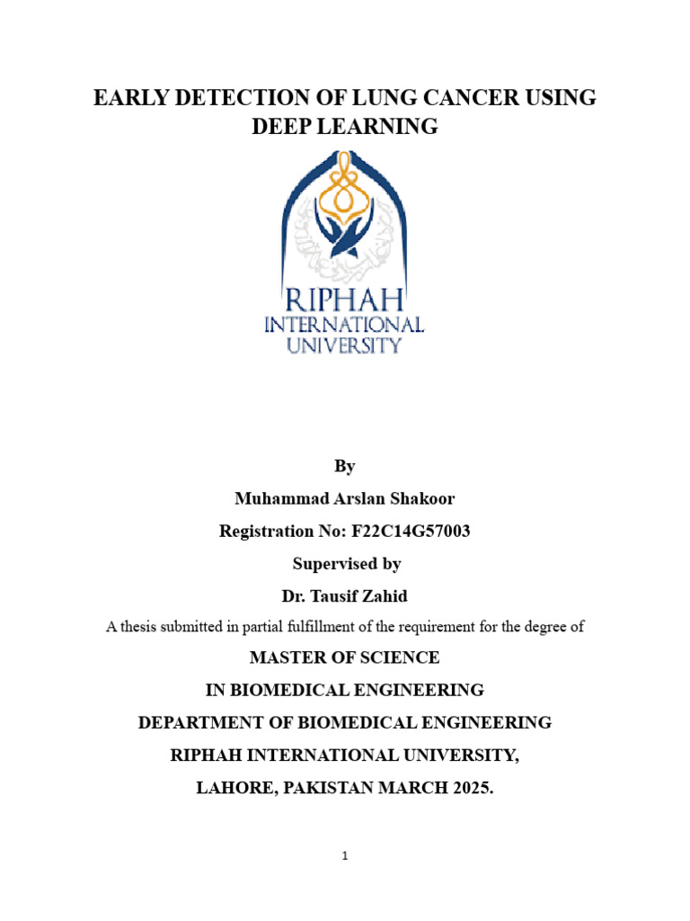 Early Lung Cancer Detection with AI | PDF | Lung Cancer | Medical Diagnosis