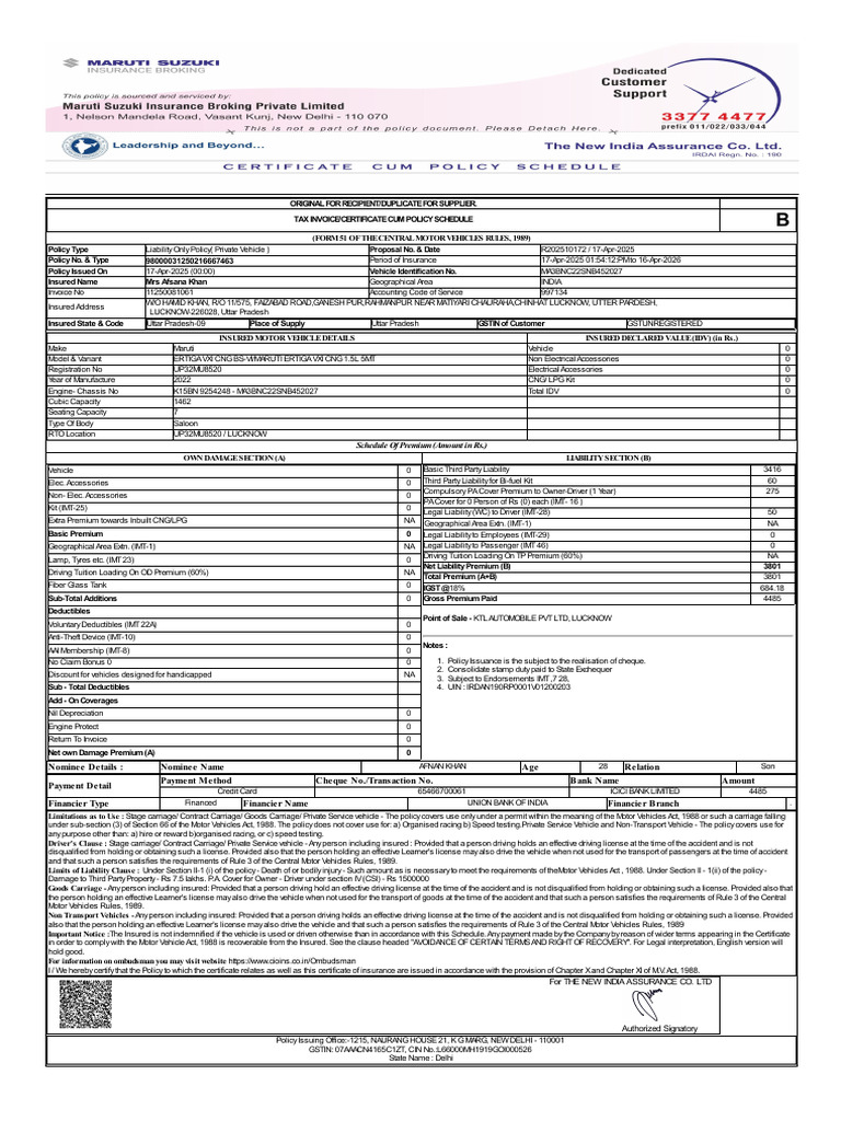 Afsana Car Policy April 2025 | PDF | Driver's License | Insurance