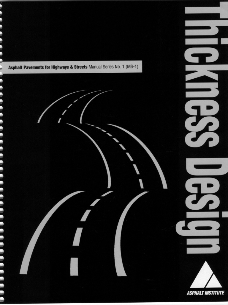 Asphalt Pavement Design Manual MS-1 | PDF | Road Surface | Concrete