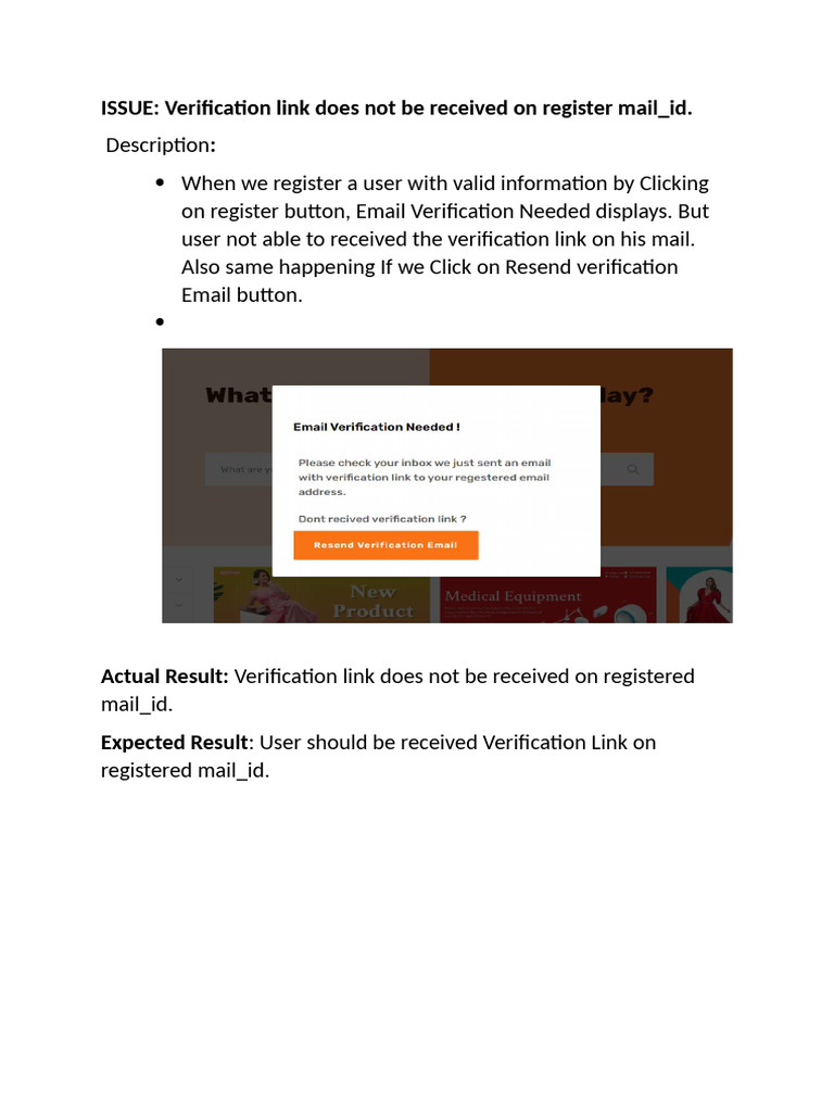 Verification Link Does Not Be Received | PDF