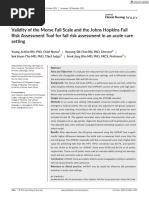 Revised Humpty Dumpty Fall Scale | PDF | Sensitivity And Specificity | Risk