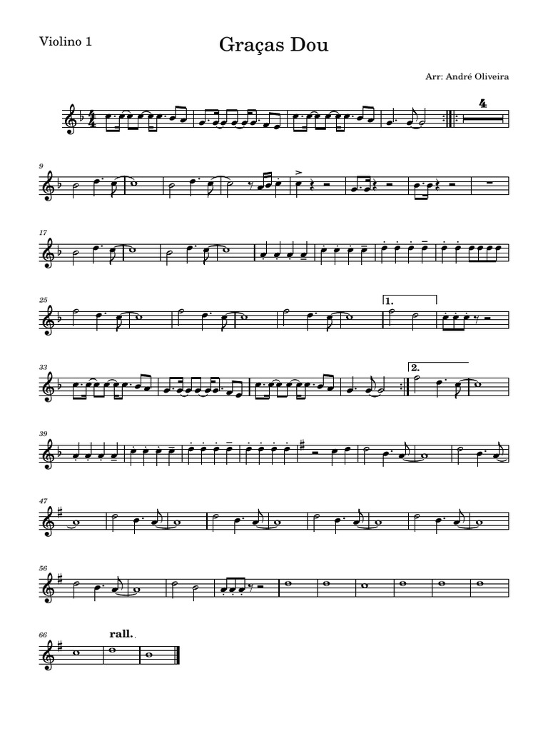 Graças Dou Instrumental-Violino - 1 | PDF