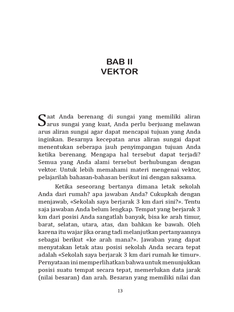 Pemahaman Dasar Vektor dalam Fisika | PDF