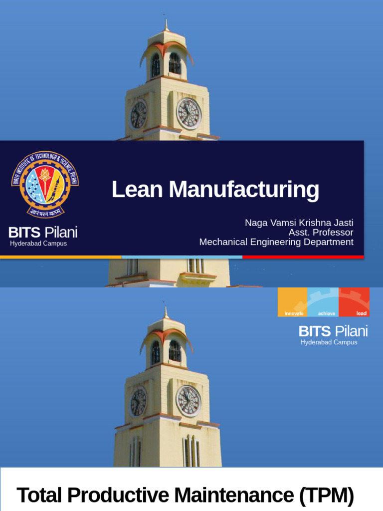 Manufacturing Excellence L11 | PDF | Business Process | Production And ...