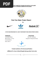 Download Consumer Preference About Different Branded Sports Shoes by Padam Gupta SN86984640 doc pdf