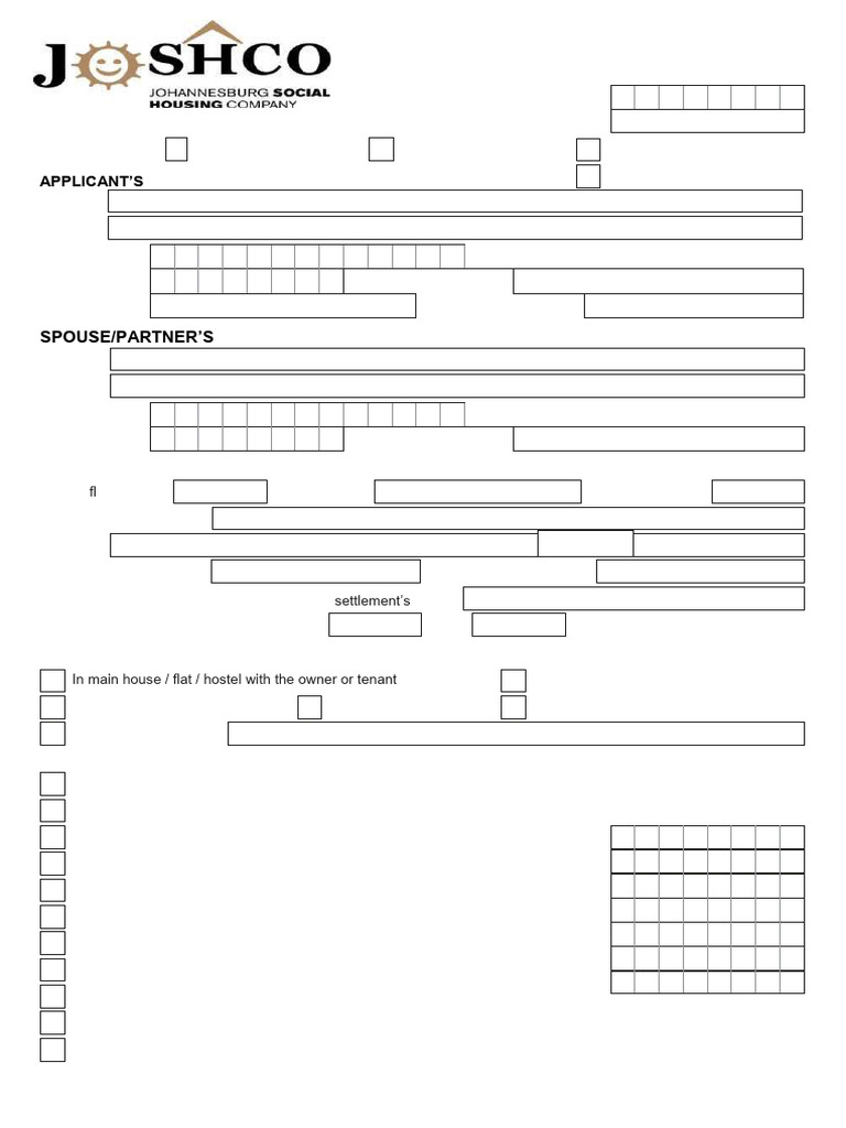 Joshco Flats Application Form Guide | PDF | Marriage | Social Institutions