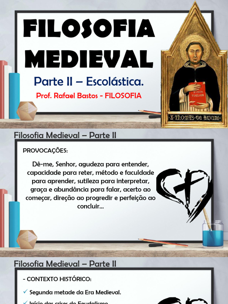 Filosofia Medieval: Escolástica e Tomás de Aquino | PDF | Tomás de ...