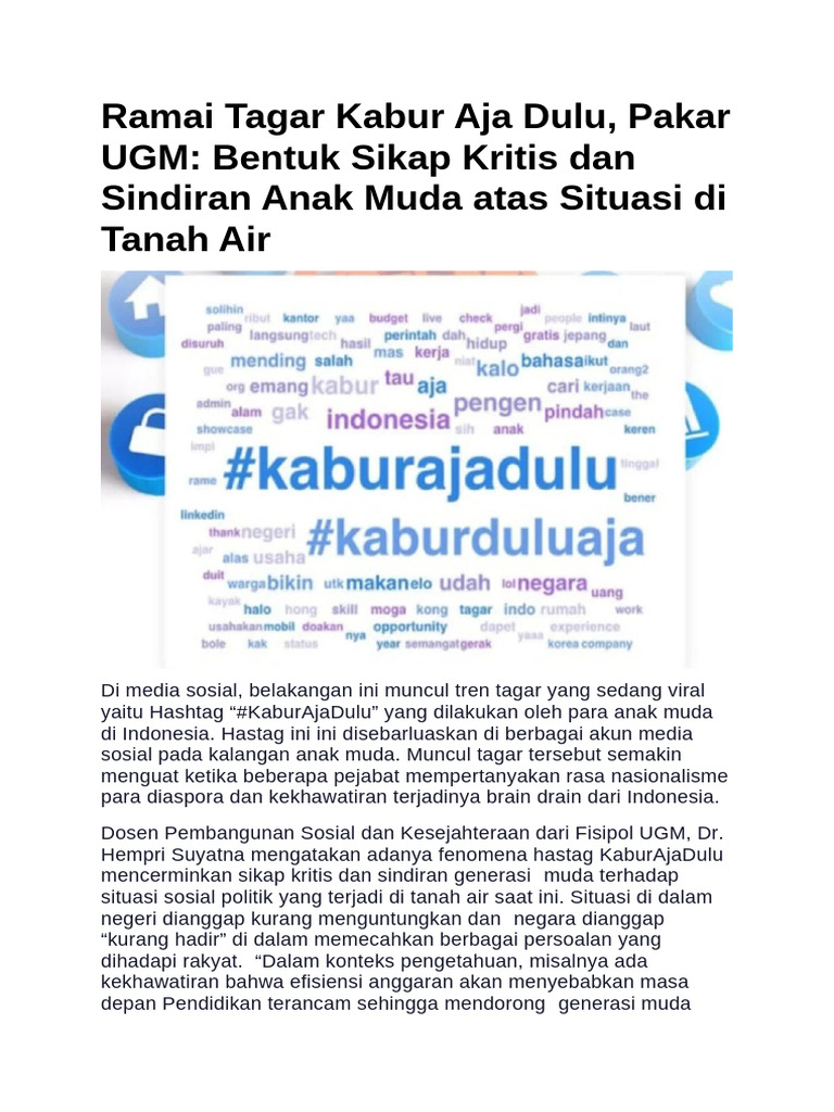 Ramai Tagar Kabur Aja Dulu | PDF