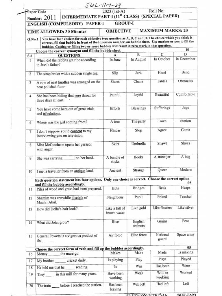 English 11 (SWL 23) | PDF