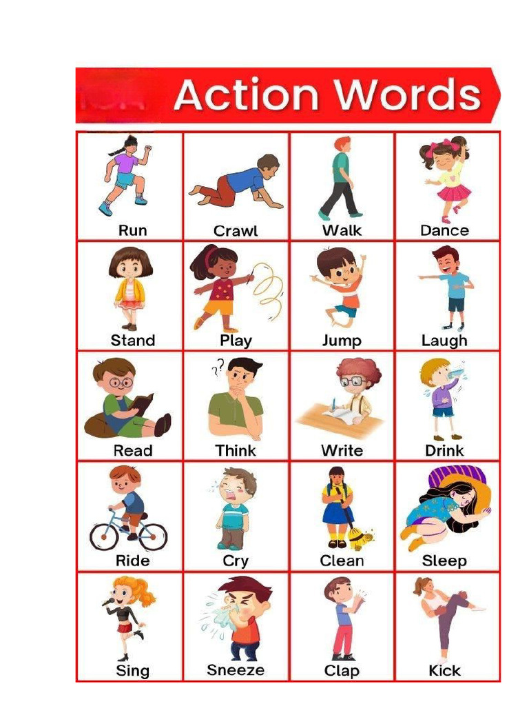 Action Words | PDF
