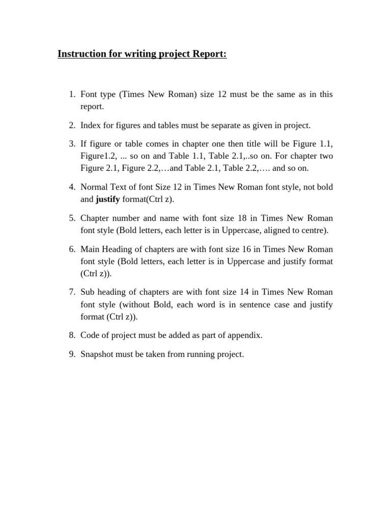 Project Report Template Guidelines | PDF | Paragraph | Microsoft Word