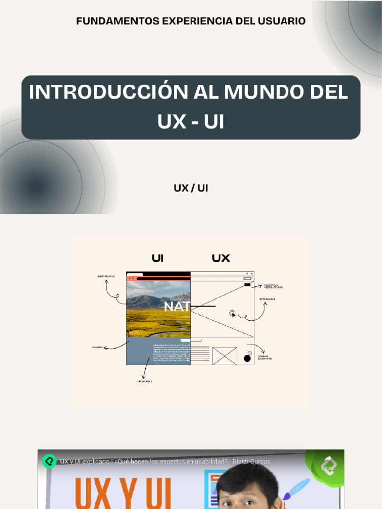 Presentación Diseño UI UX Moderno Naranja Beige | PDF | Color | Magenta