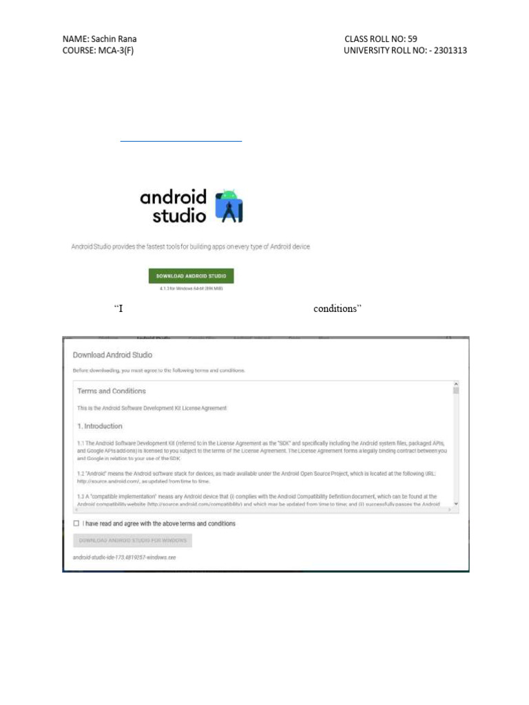 Install Android Studio Guide | PDF | Android (Operating System) | Java ...