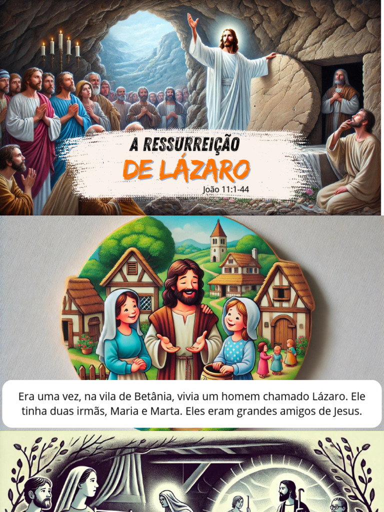 Milagre da Ressurreição de Lázaro | PDF