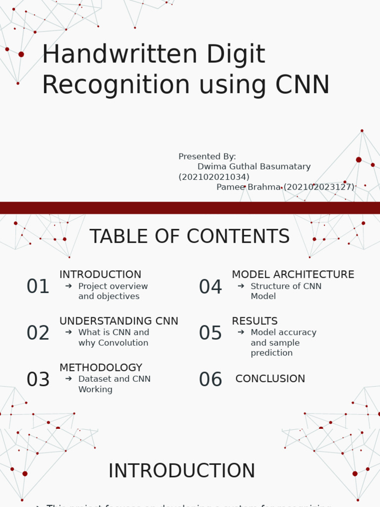 Handwritten Digit Recognition With CNN | PDF | Cognition | Artificial ...