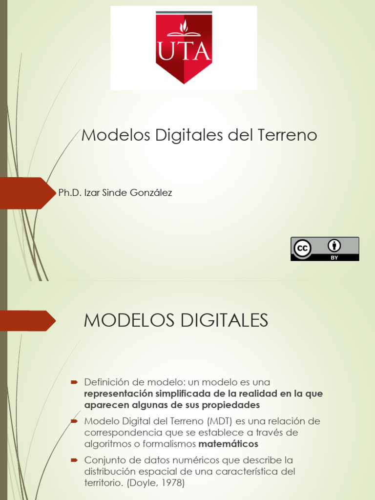 Modelos Digitales del Terreno | PDF | Datos geográficos e información