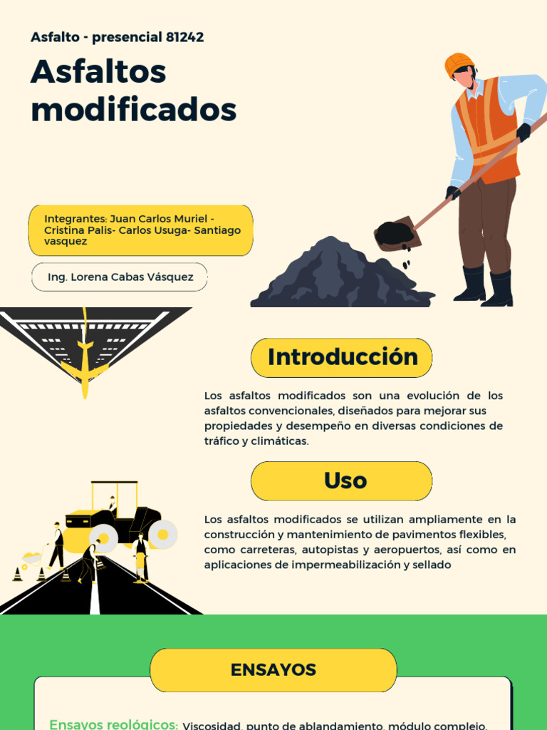 Asfaltos Modificados: Tipos y Ventajas | PDF | Polímeros | Neumático