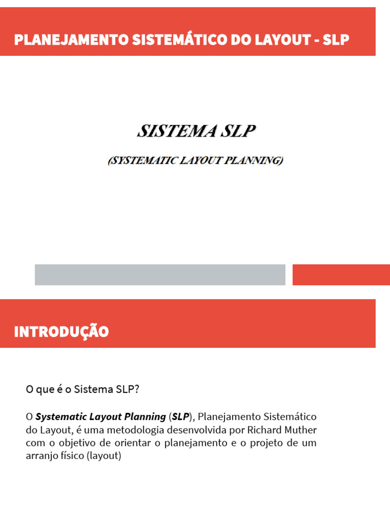 Planejamento Sistemático de Layout SLP | PDF