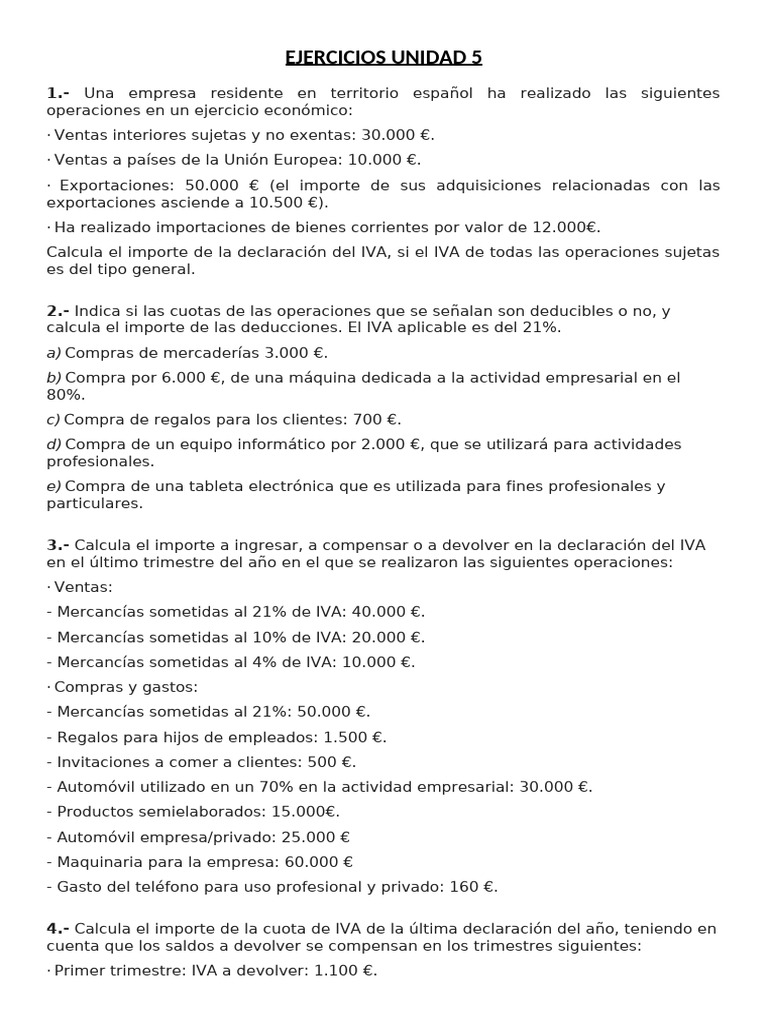 Descuentos y Deducciones de IVA | PDF