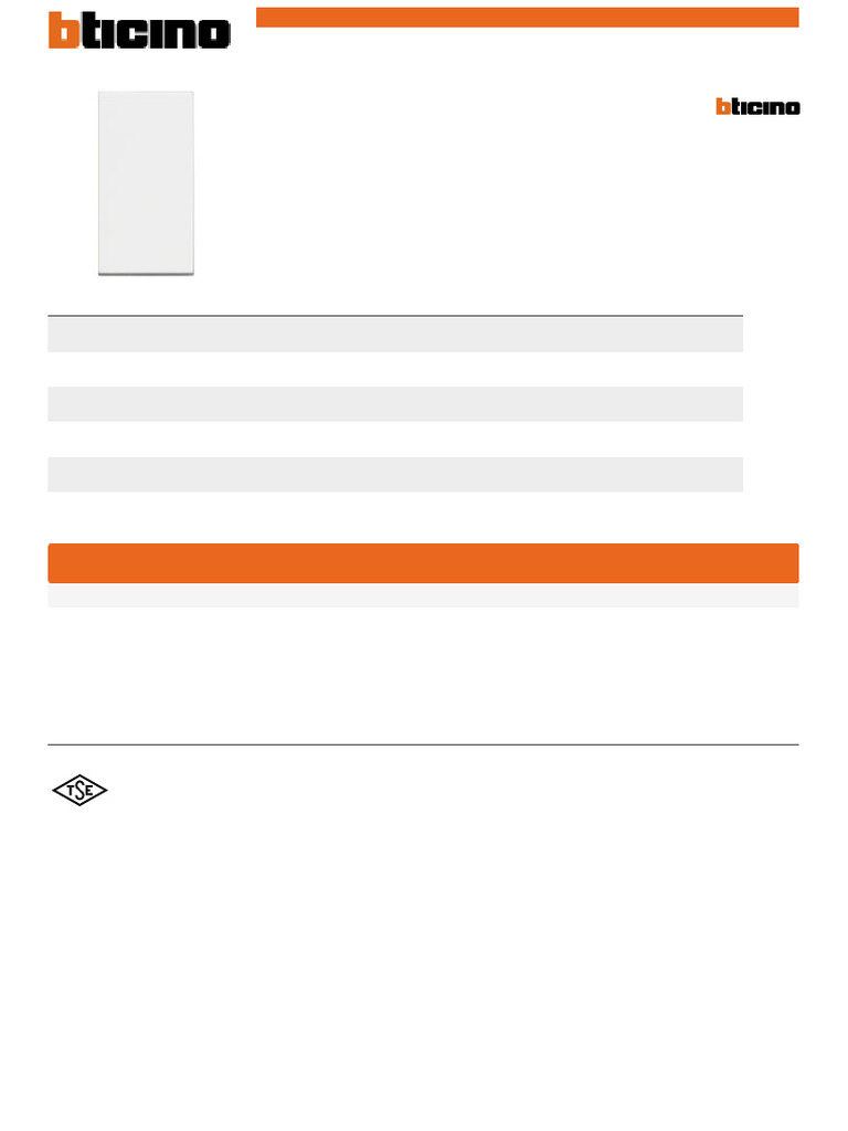 BTicino BTI-RW4004 | PDF | Electrical Engineering