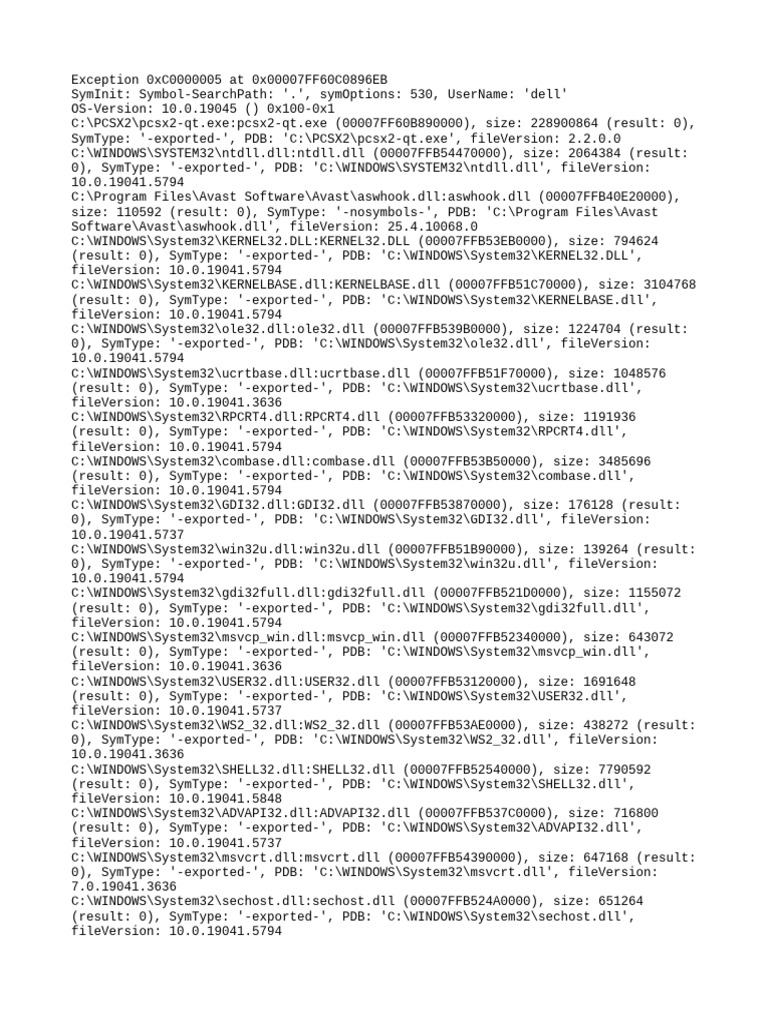 Crash 2025 05 24 22 58 18 528 | PDF | Computing | Software