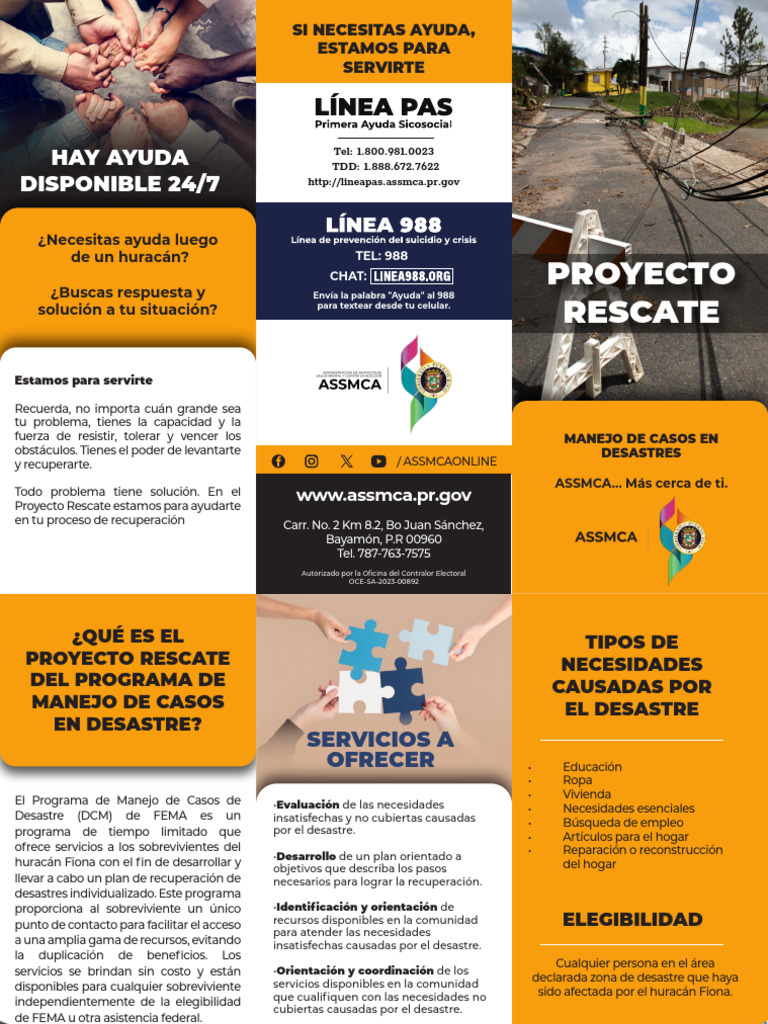 Assmca - Proyecto Rescate | PDF | Agencia Federal de Manejo de Emergencias