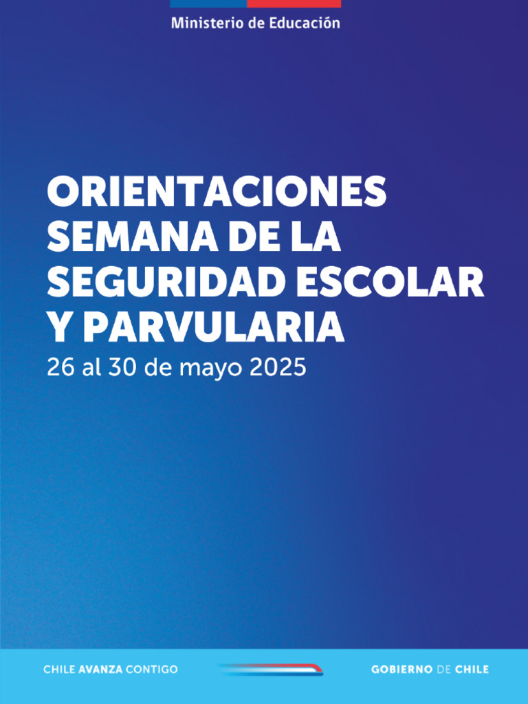 Semana de Seguridad Escolar 2023 | PDF | Educación de la primera ...