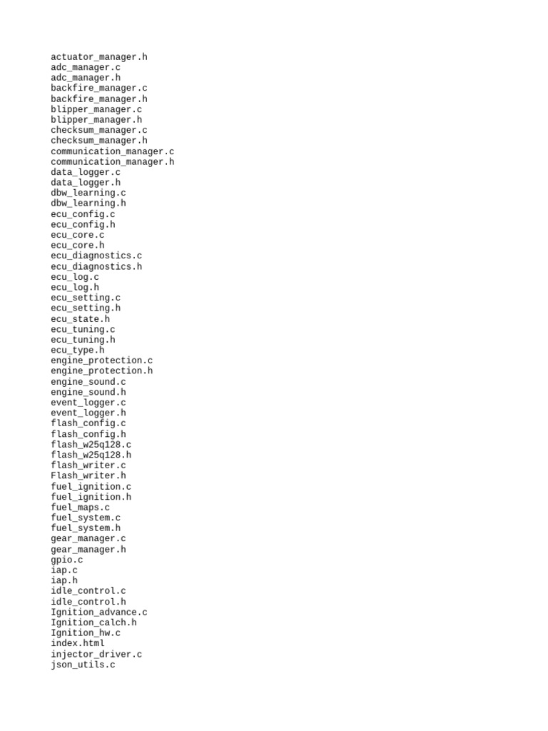 Comprehensive ECU Management Files | PDF