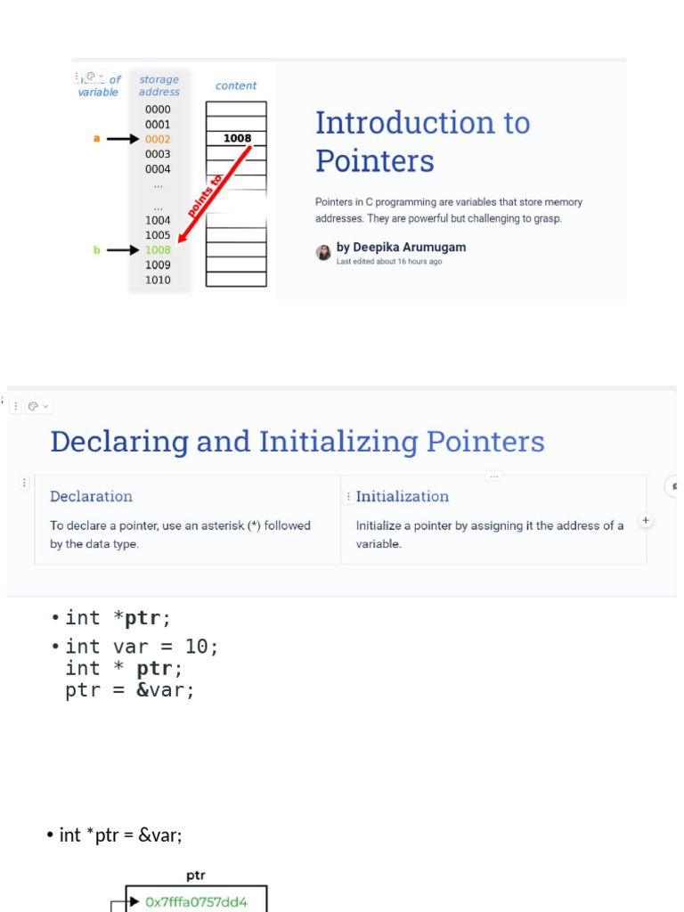 Pointers - 4th Unit | PDF