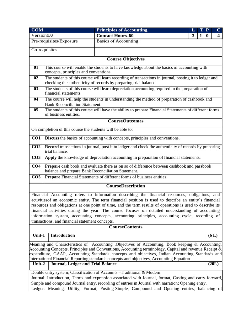 Principles of Accounting - Minor 2023-27 | PDF | Corporations | Accounting
