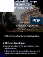 Administrative Law. Roll No.1