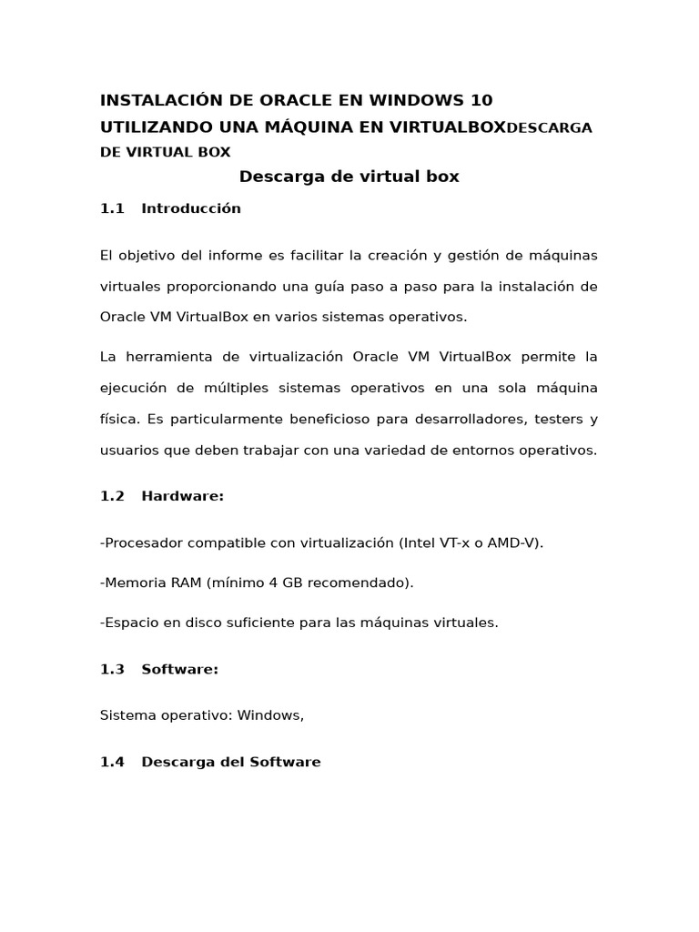 Guía de Instalación de Oracle en Windows 10 | PDF | Windows 10 ...
