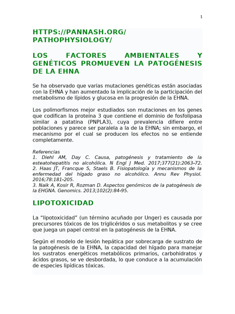 Fisiopatología EHNA 2 | PDF | Resistencia a la insulina | Tejido adiposo